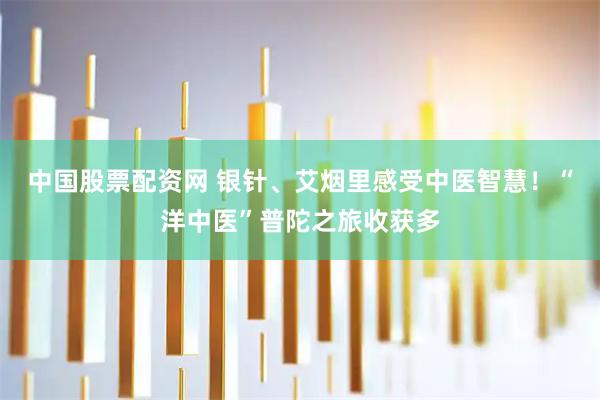 中国股票配资网 银针、艾烟里感受中医智慧！“洋中医”普陀之旅收获多