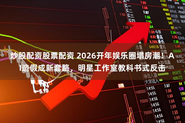 炒股配资股票配资 2026开年娱乐圈塌房潮！AI造假成新套路，明星工作室教科书式反击